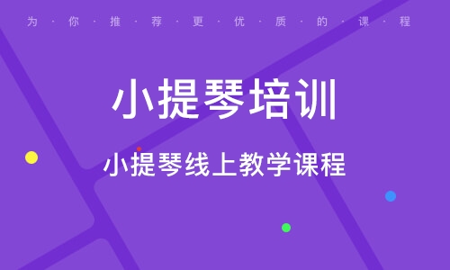 义乌小提琴线上教学课程